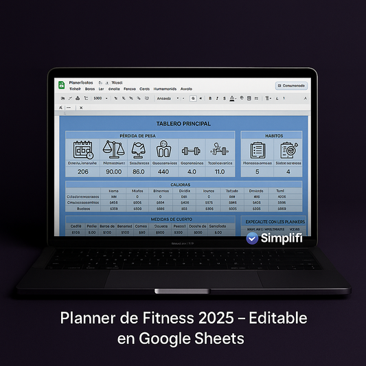 Pack Planner Fitness (Editable en Google Sheets)