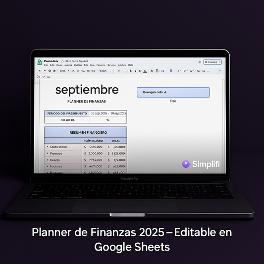 Planner de Finanzas (Editable en Google Sheets)